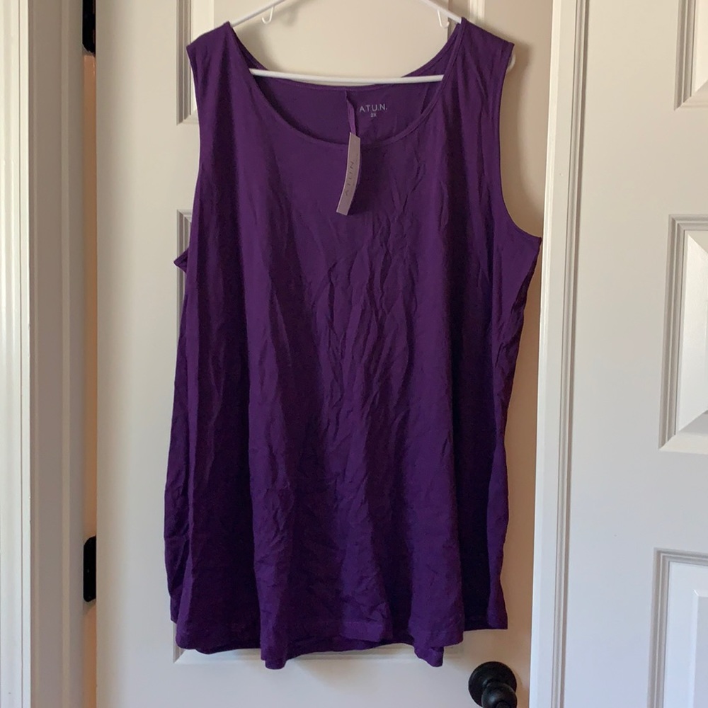 NWT  purple tank top by ATUN, size 2x